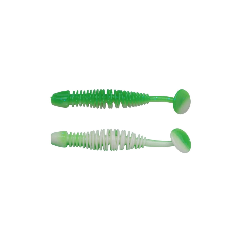 GRUB POWER LEECH 5CM SPRING verde alb 12BUC PL BERKLEY