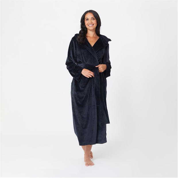 Be You Hooded Velour Longline Dressing Gown - Gift Wrapped