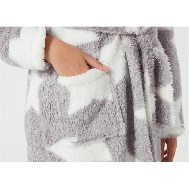 Linea Sherpa Star Dressing Gown