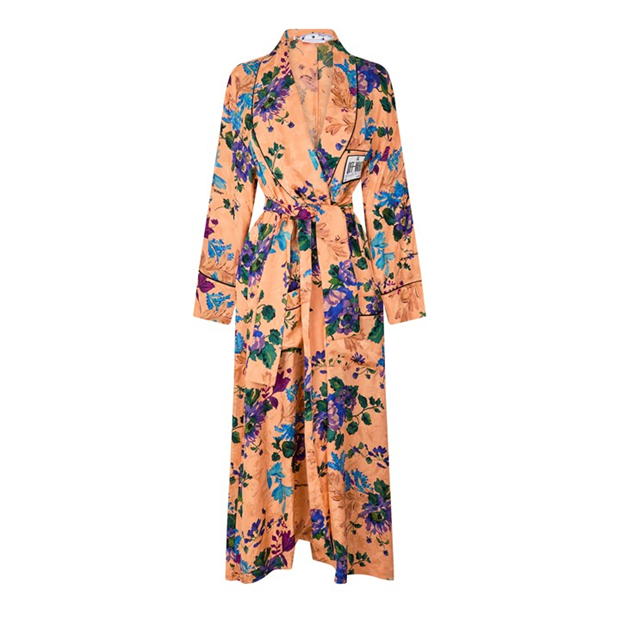 OFF WHITE Floral Dressing Gown