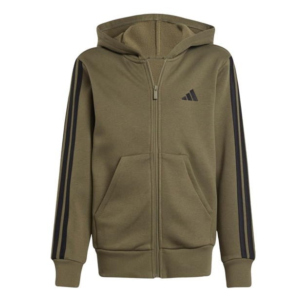 Hanorac adidas 3-Stripe Essentials Full-Zip copil