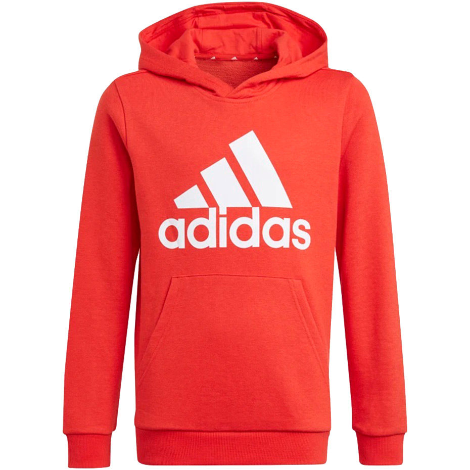 Hanorac Bluza dla dzieci adidas Essentials Big Logo czerwona GN4037