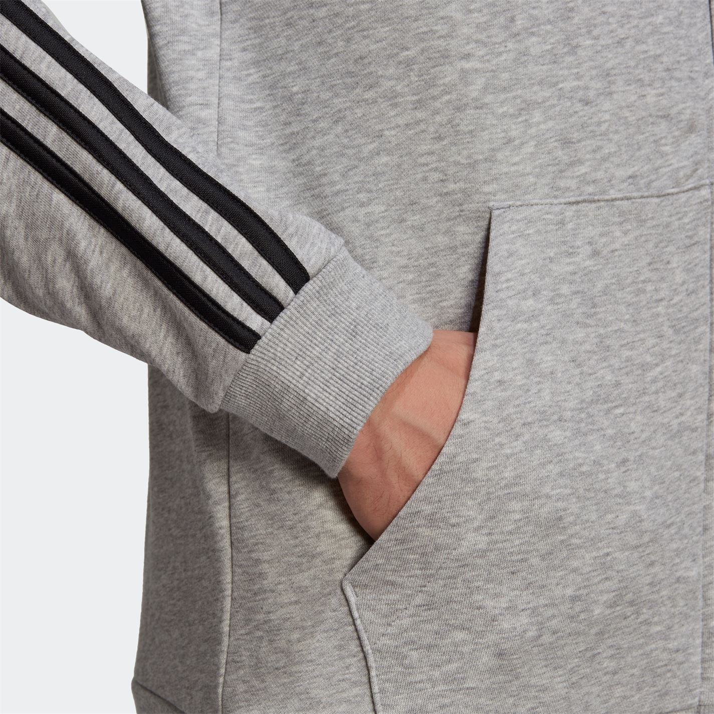 Hanorac adidas Essentials French Terry 3-Stripes Full-Zip