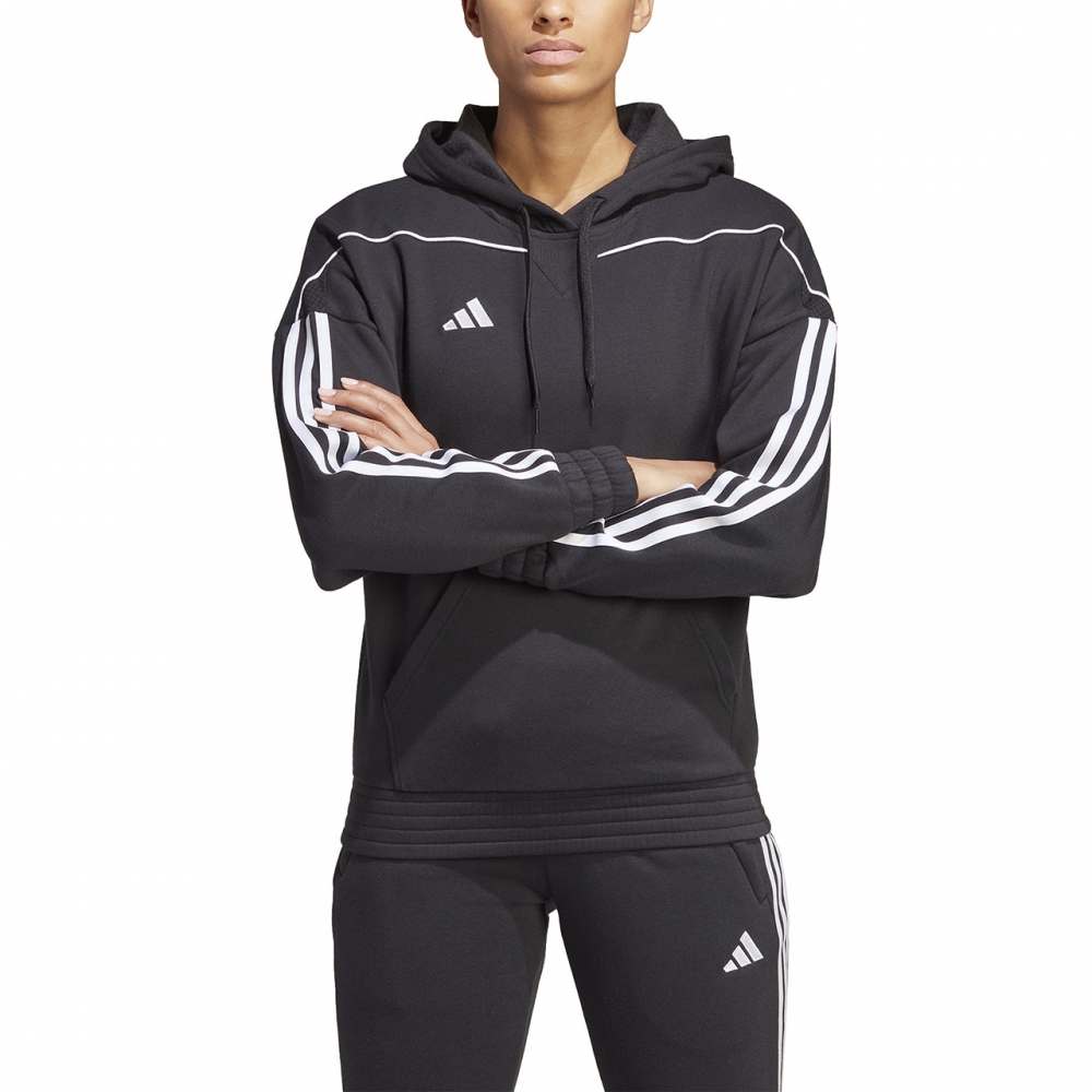 Hanorac Bluza damska adidas Tiro 23 League Sweat czarna HS3603