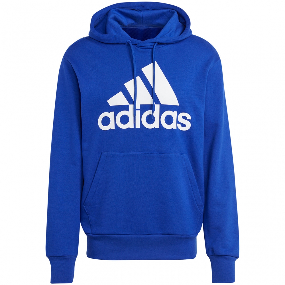 Hanorac Bluza meska adidas Essentials French Terry Big Logo niebieska IC9366