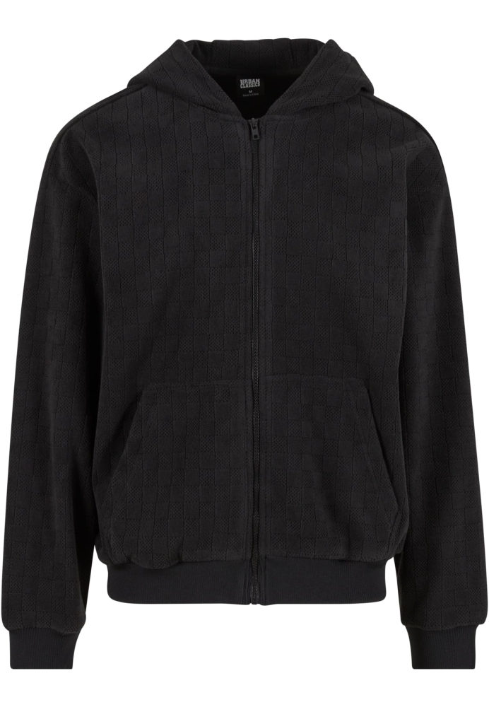 Hanorac Jaquard Velvet Zip- Urban Classics