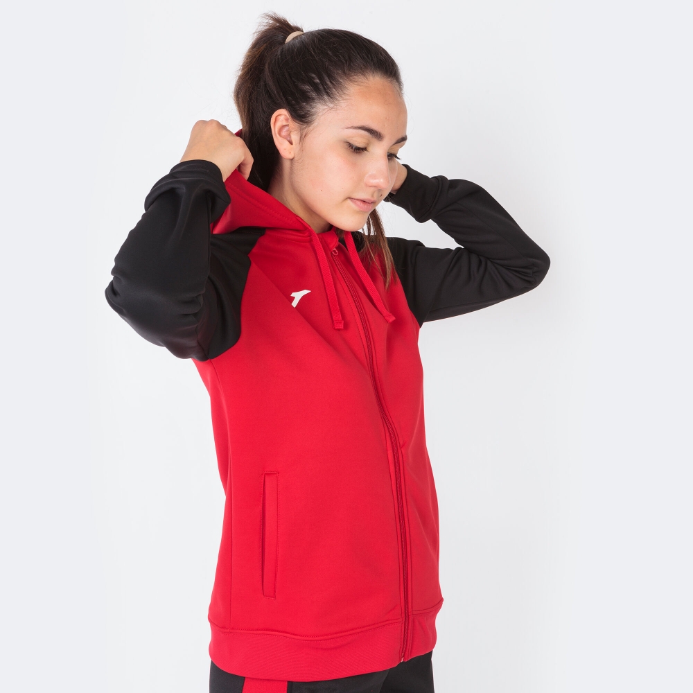 Hanorac Academy Iv Zip-up Red Black Joma