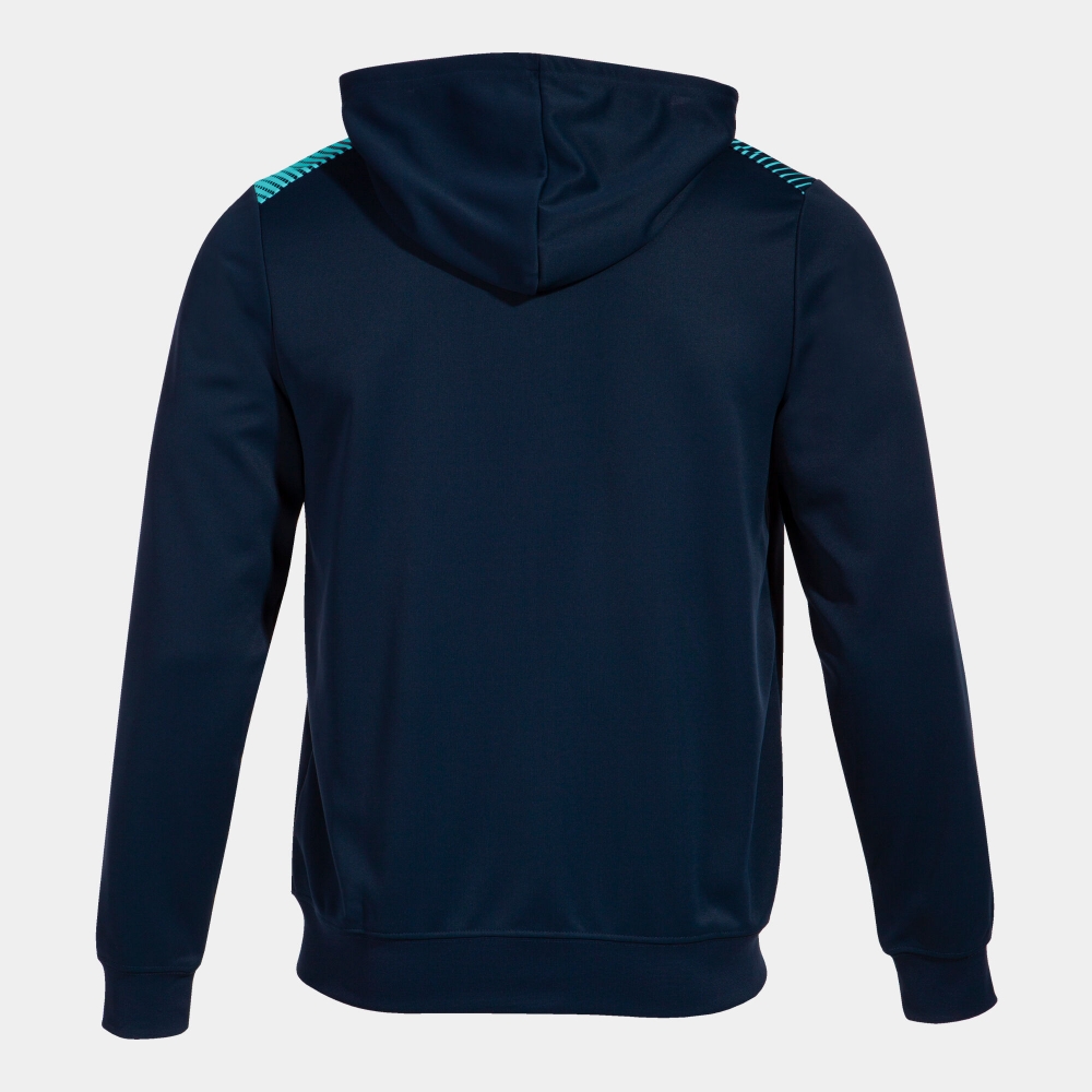 Hanorac Eco Supernova Zip-up Navy Fluor Turquoise Joma