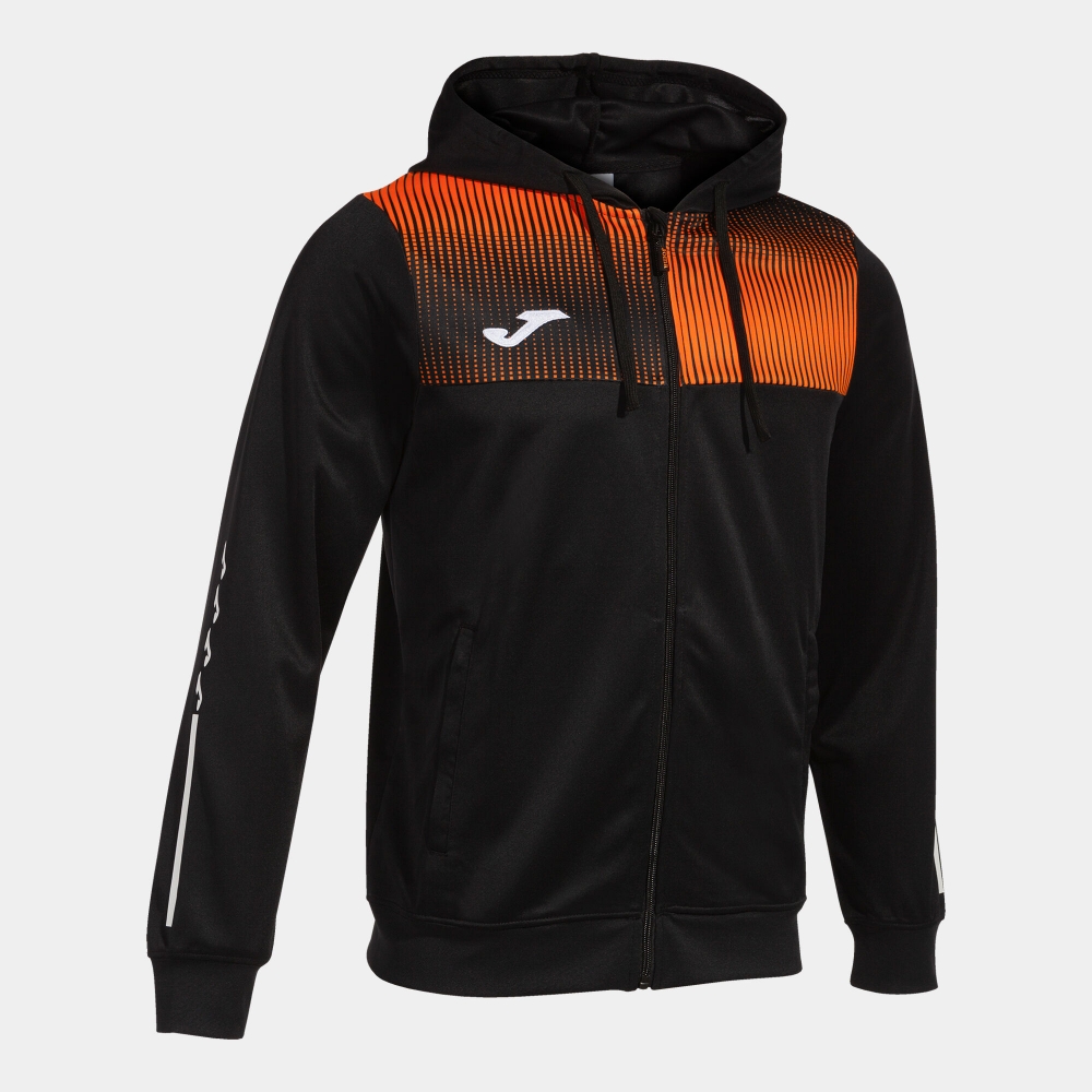 Hanorac Eco Supernova Zip-up Black Orange Joma