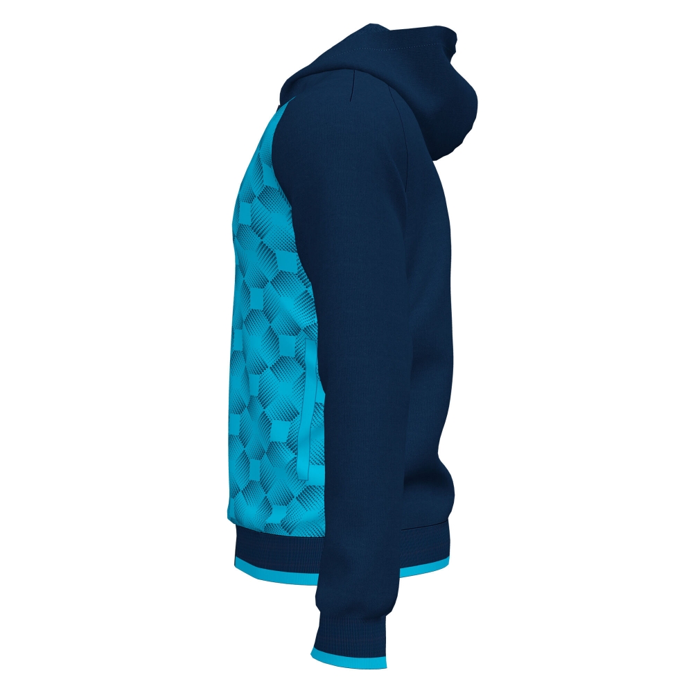 Hanorac Supernova Iii Zip-up Navy Fluor Turquoise Joma