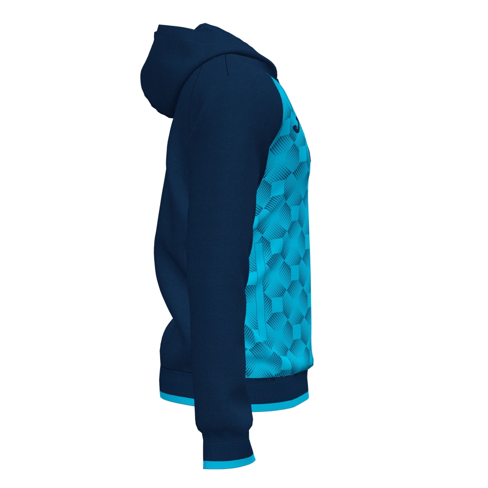 Hanorac Supernova Iii Zip-up Navy Fluor Turquoise Joma