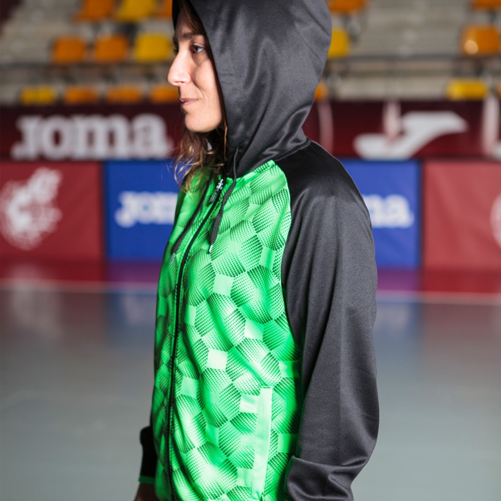 Hanorac Supernova Iii Zip-up Black Fluor Green Joma