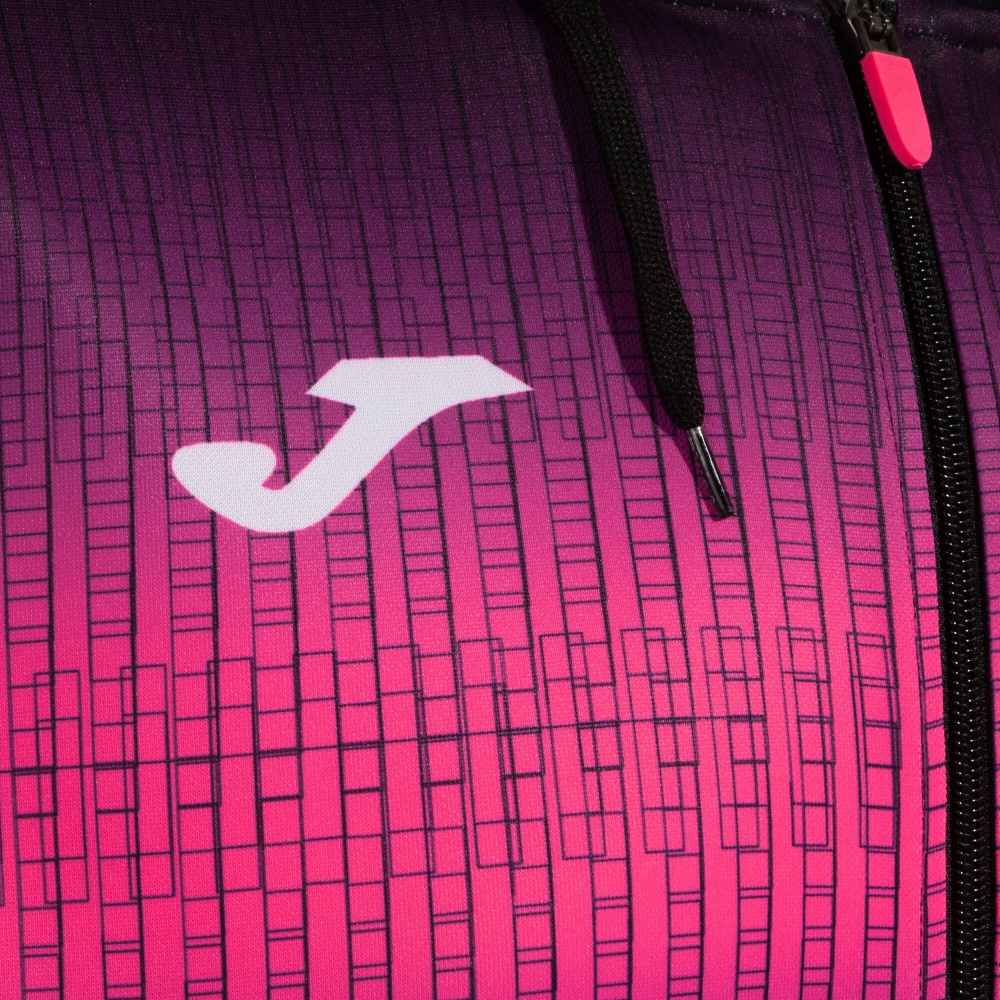 Hanorac Tiger V Zip-up Black Fluor Pink Joma