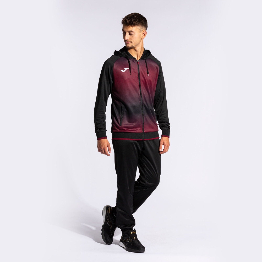 Hanorac Tiger V Zip-up Black Burgundy Joma