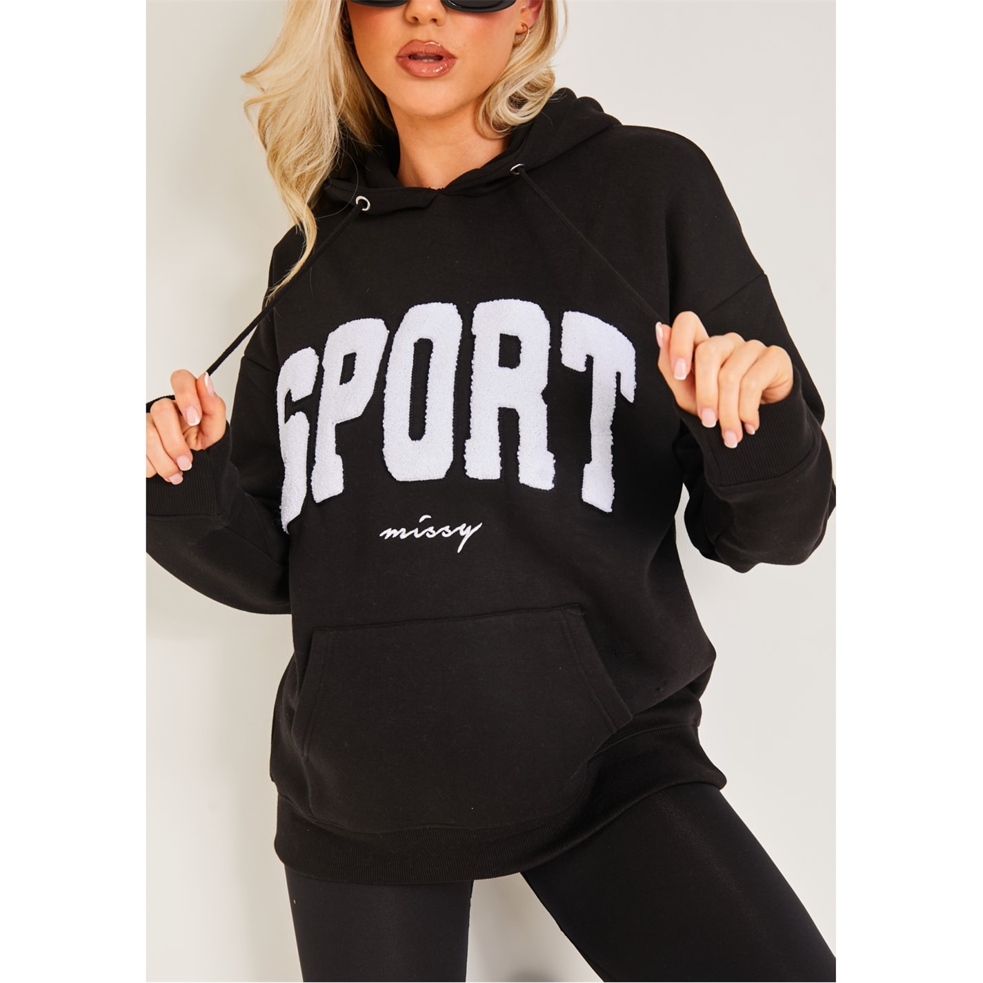 Hanorac Missy Empire Black Borg Oversized Sport