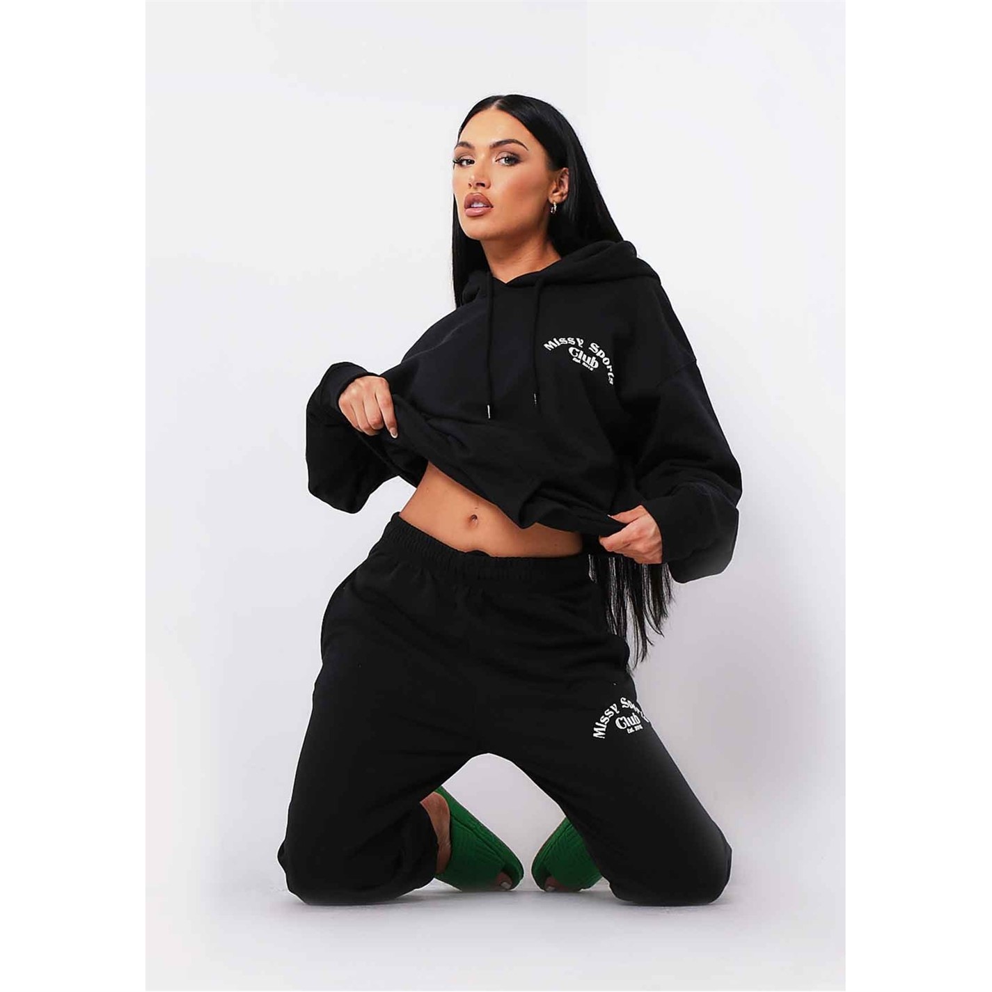 Hanorac Missy Empire Black Missy Sports Club Oversized