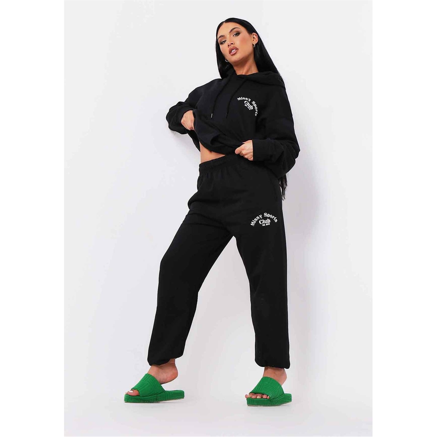 Hanorac Missy Empire Black Missy Sports Club Oversized