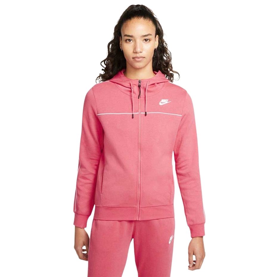 Hanorac Bluza damska Nike Nsw Mlnm Essential Flecee FZ różowa CZ8338 622