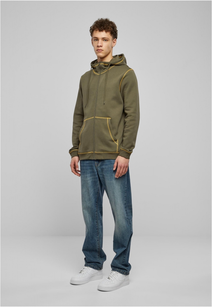 Hanorac Organic Contrast Flatlock Stitched Zip Urban Classics