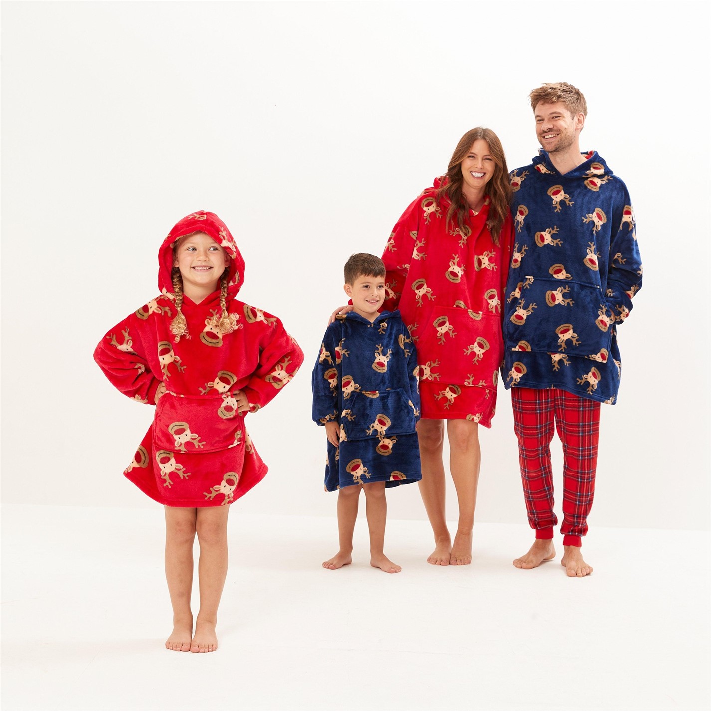 Hanorac Studio Christmas Unisex Reindeer Red Snuggle copil