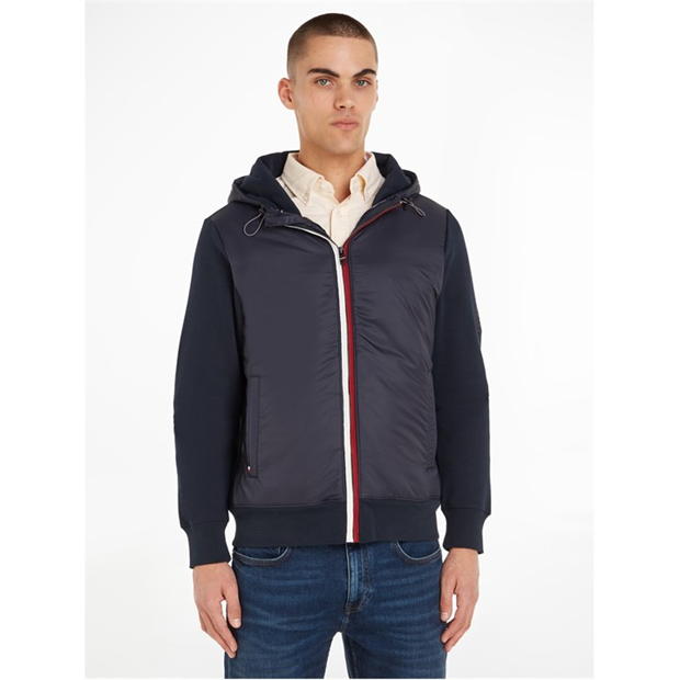 Hanorac Tommy Hilfiger Clean Mix Media Zip-Through