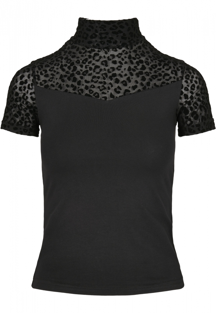 Tricou Flock Lace Turtleneck dama Urban Classics