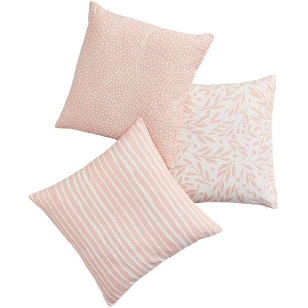 Homelife Pack of 3 Charcoal Cushion Covers