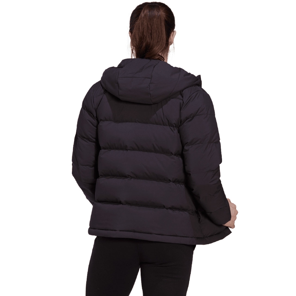 Jacheta 's adidas Helionic Hooded Down black HG8747 dama