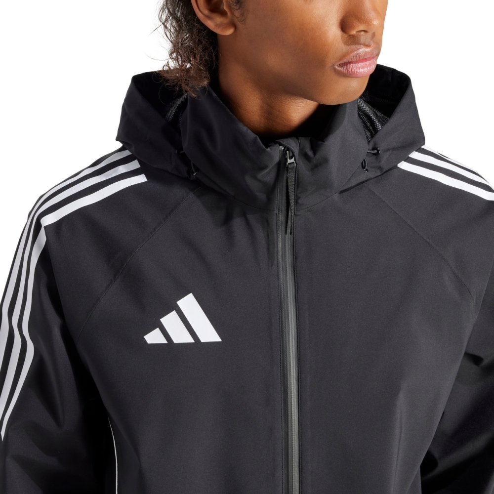 Jacheta adidas Tiro 24 Rain Men's Black and White IJ7390