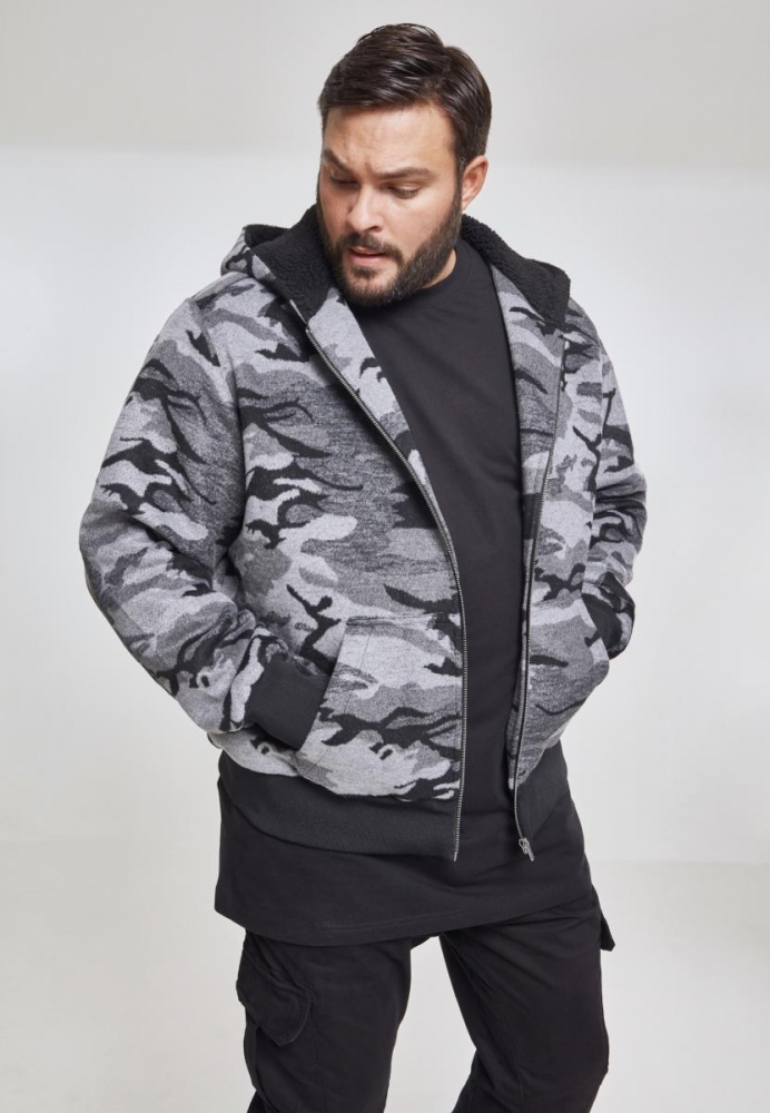 Jacheta Fermoar Camo Urban Classics