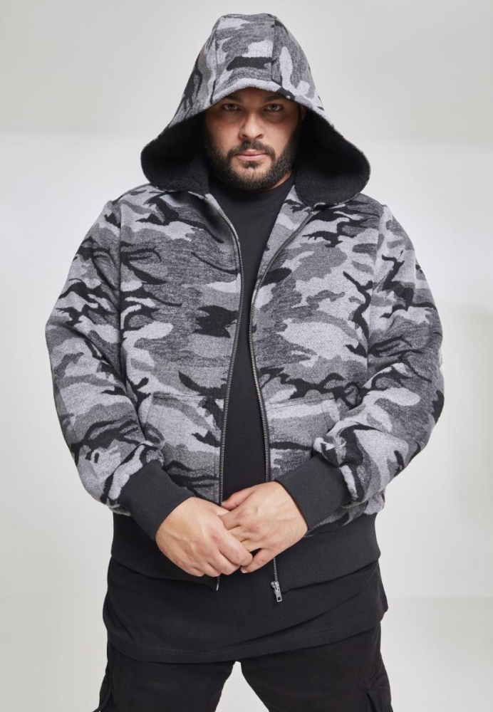 Jacheta Fermoar Camo Urban Classics