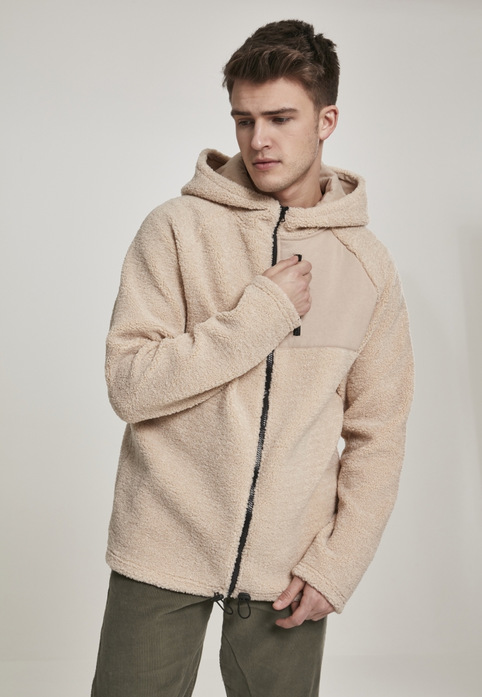 Jacheta Fermoar Hooded Sherpa Urban Classics