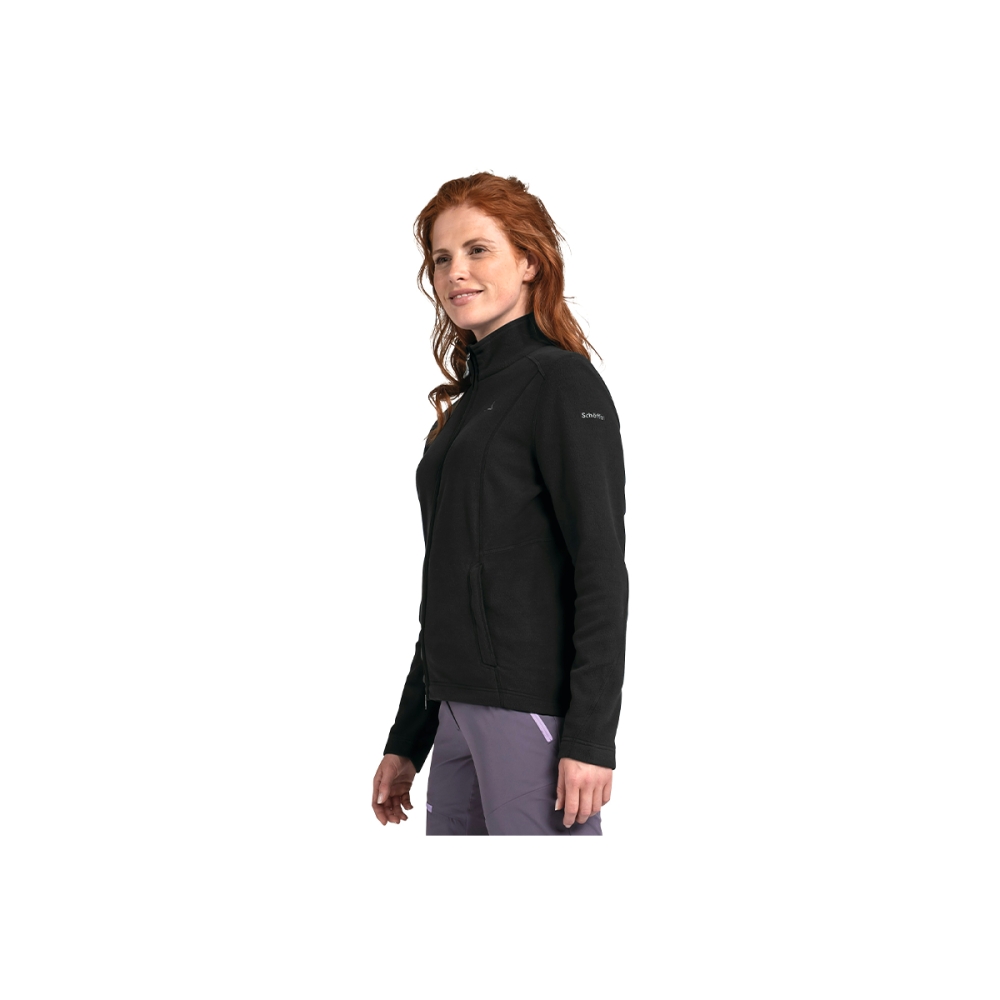 Jacheta Dama Schoffel Fleece Leona3 Black