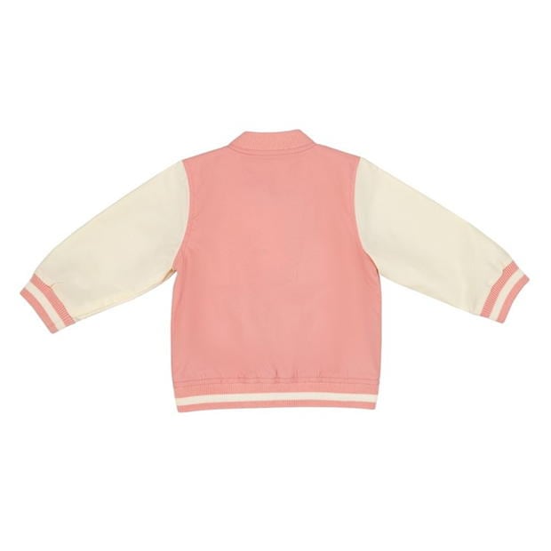 Jacheta Hello World Varsity Pink bebelus fetita