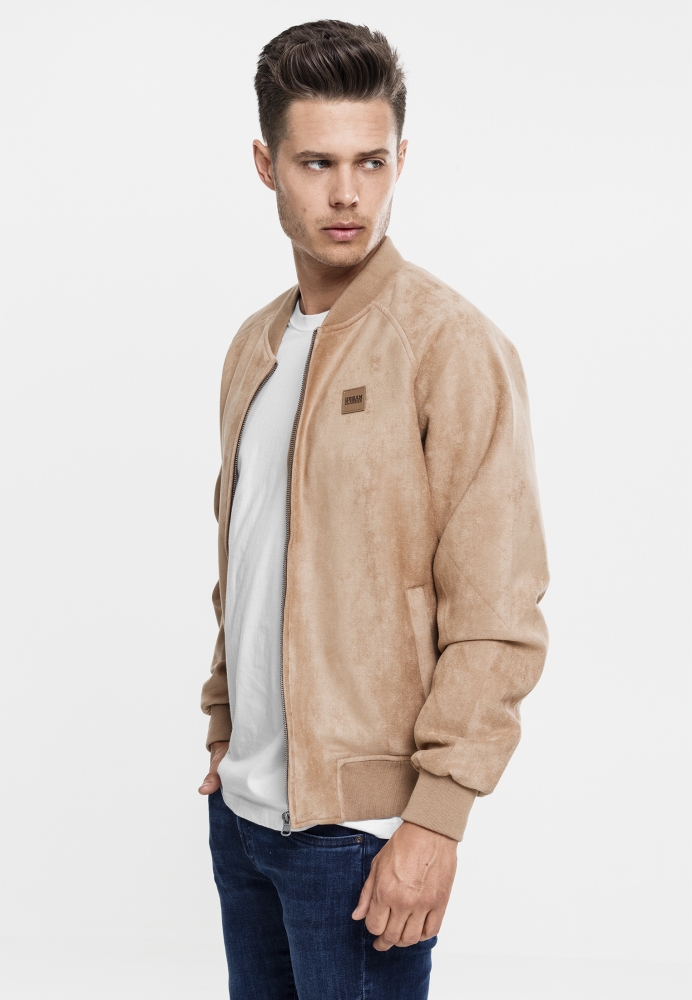 Jacheta Imitation Suede Raglan Bomber Urban Classics