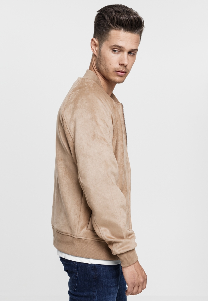 Jacheta Imitation Suede Raglan Bomber Urban Classics