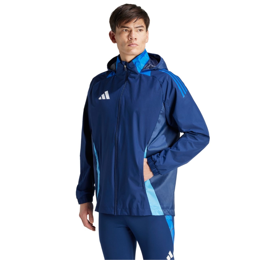 Jacheta pentru barbati adidas Tiro 24 Competition All-Weather albastru IR9520