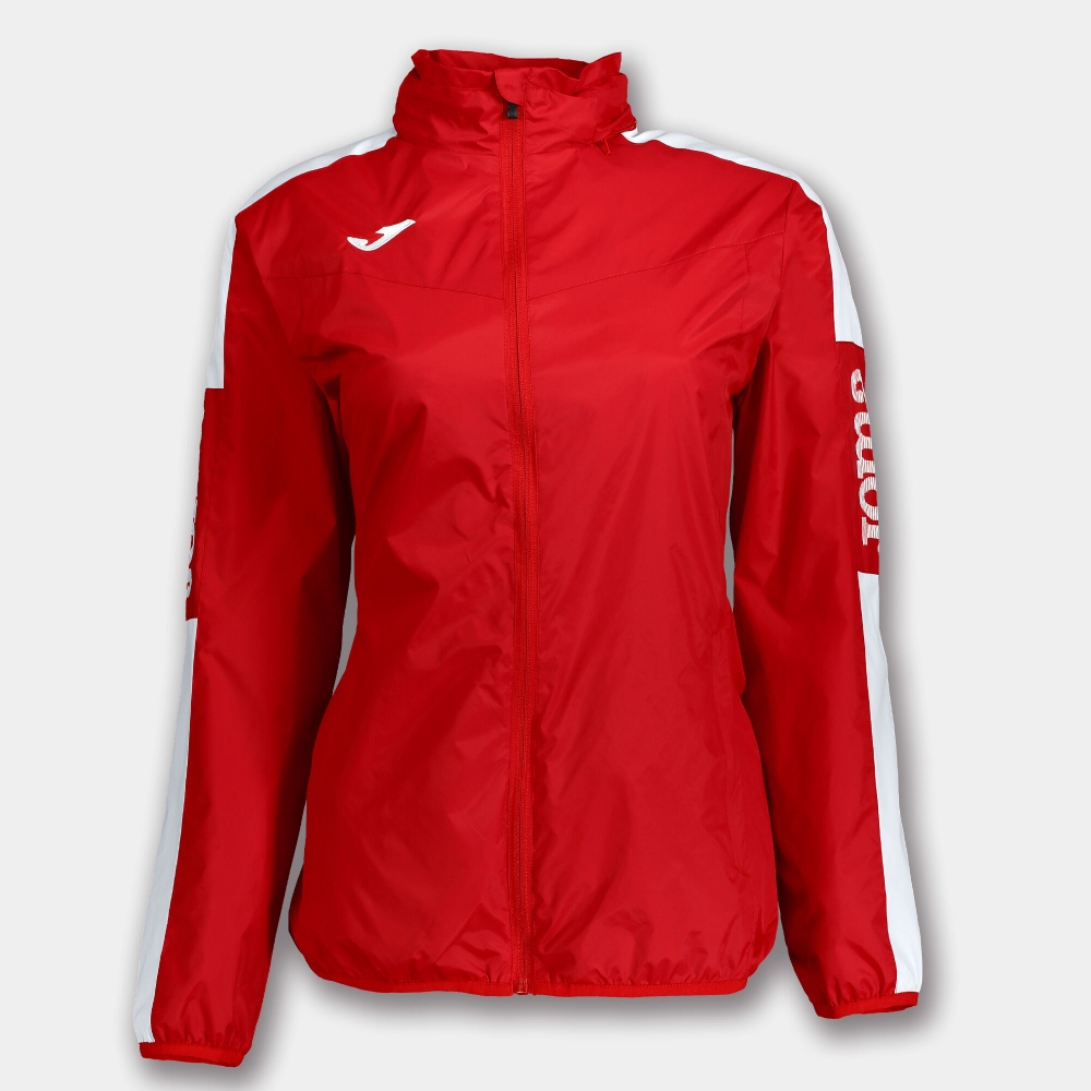 Geaca ploaie Champion Iv Red-white dama Joma