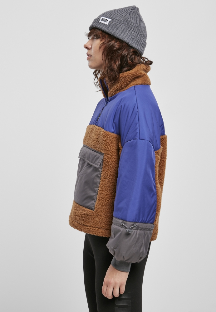 Pulover Jacheta Sherpa 3-Tone dama Urban Classics