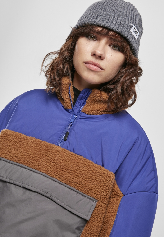 Pulover Jacheta Sherpa 3-Tone dama Urban Classics