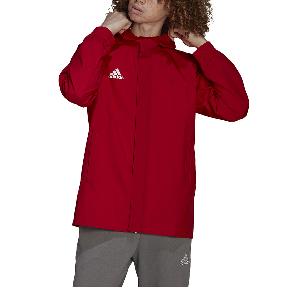 Jacheta Kurtka męska adidas Entrada 22 All Weather czerwona HG6299