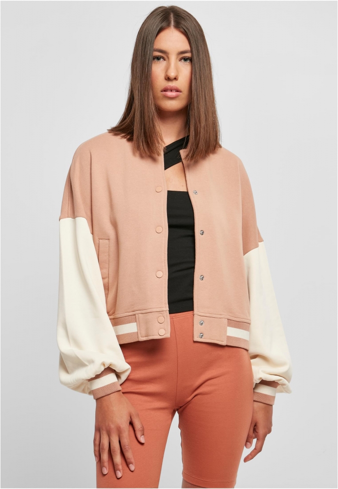 Jacheta Oversized 2 Tone College Terry dama Urban Classics