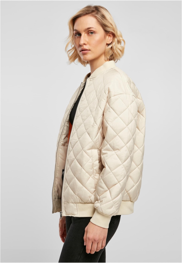 Jacheta Oversized Diamond Quilted Bomber dama Urban Classics