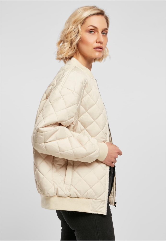 Jacheta Oversized Diamond Quilted Bomber dama Urban Classics