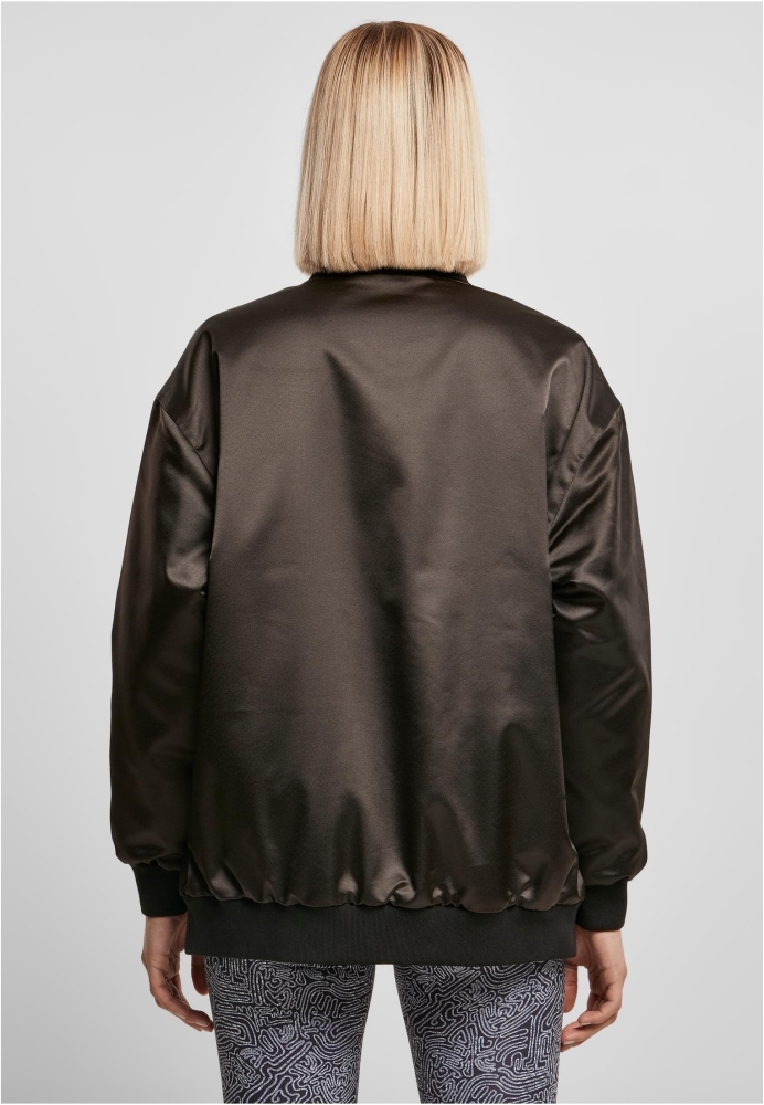 Jacheta Oversized Satin Bomber dama Urban Classics