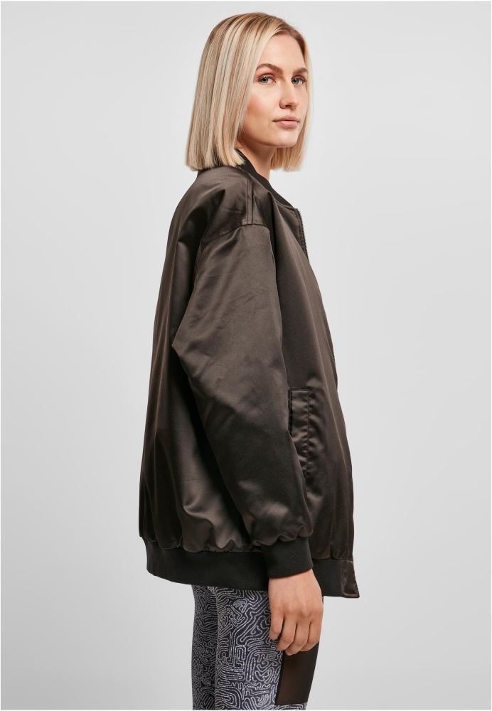 Jacheta Oversized Satin Bomber dama Urban Classics