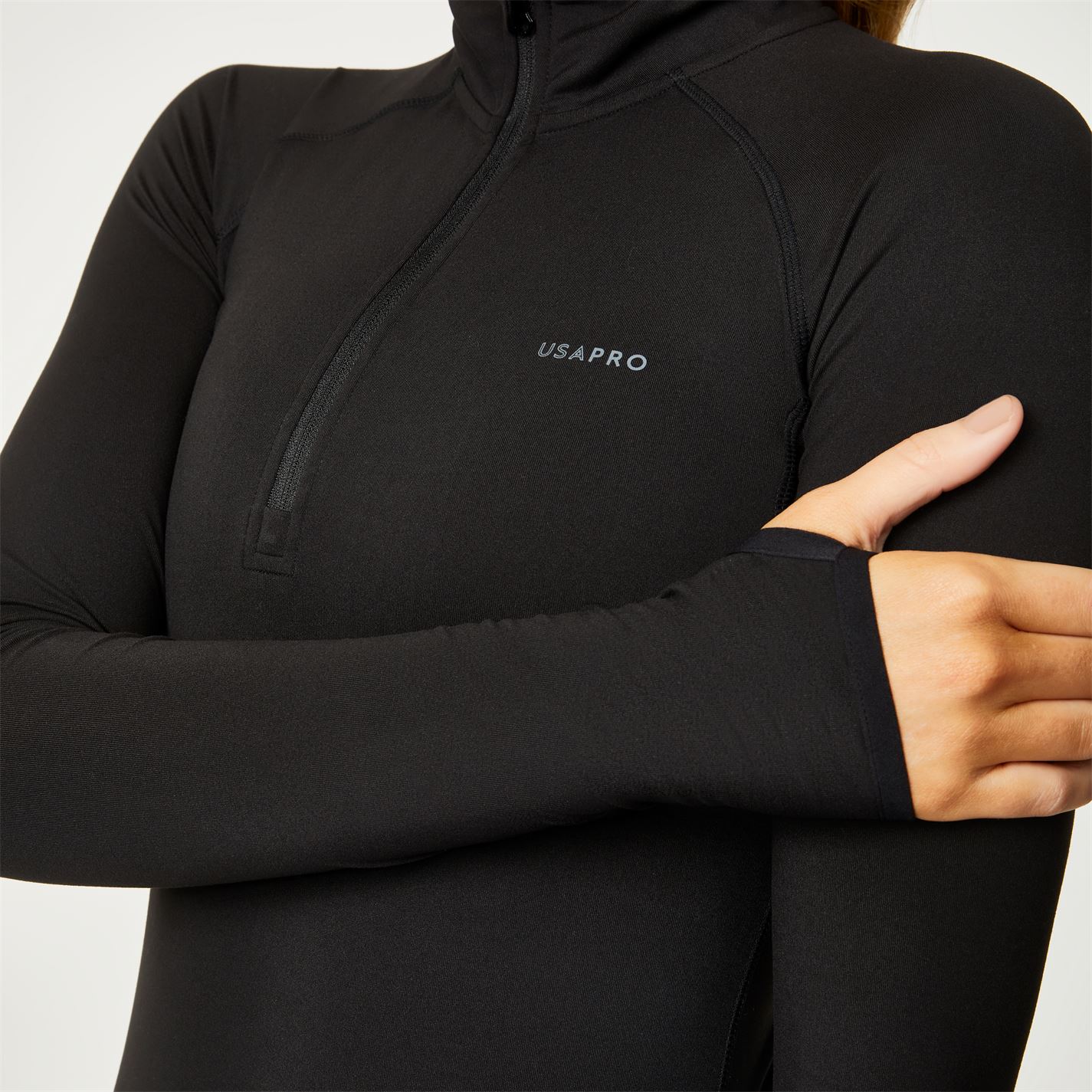 Jacheta USA Pro Half Zip Funnel Neck