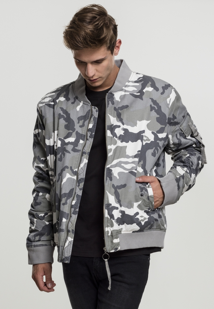 Jacheta Vintage Camo Cotton Bomber Urban Classics