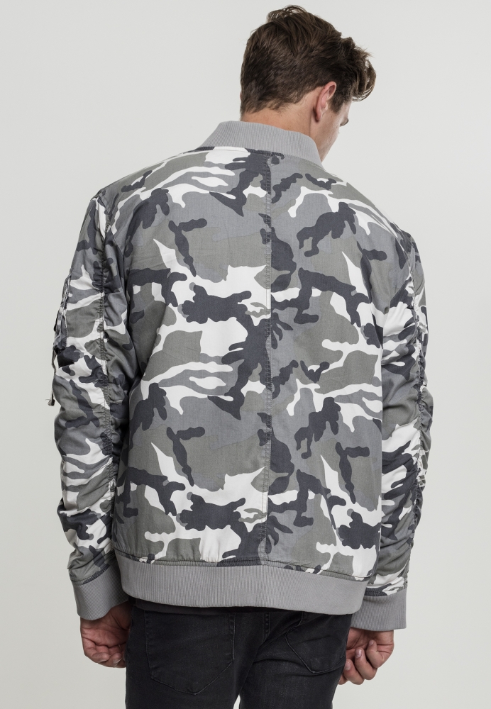 Jacheta Vintage Camo Cotton Bomber Urban Classics