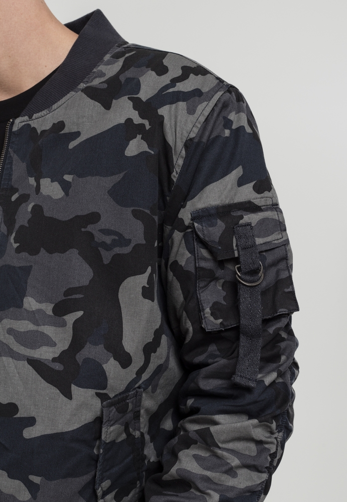 Jacheta Vintage Camo Cotton Bomber Urban Classics